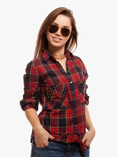 Red and Navy Shirt